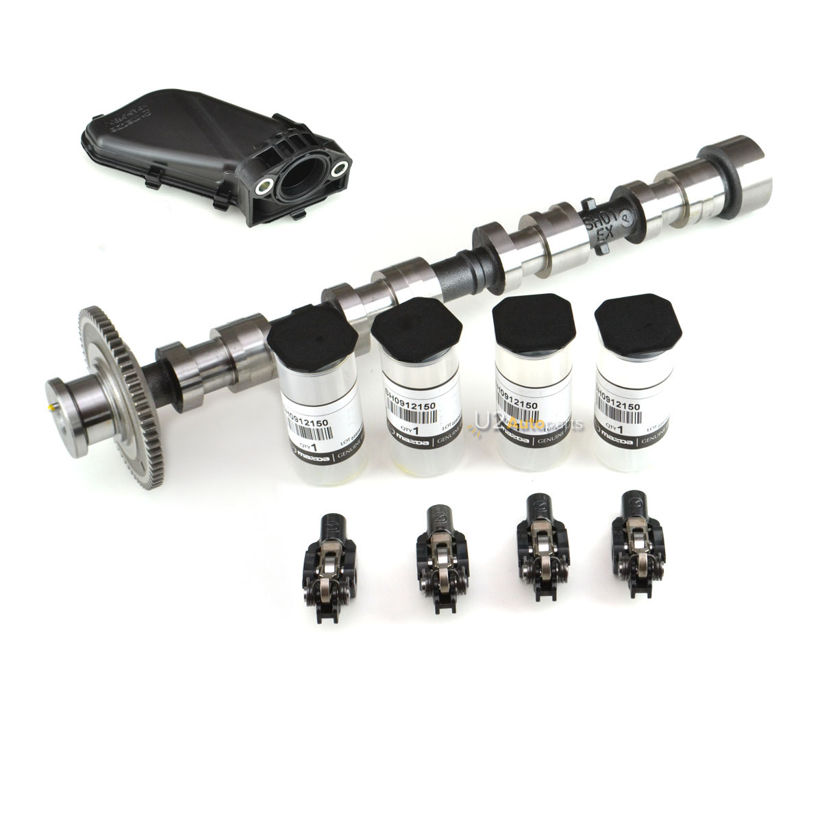 Camshaft exhaust + 4x rocker arms + oil strainer SH01-12-440A SH09-12-150 SH01-12-440B SH01-14-240 Mazda