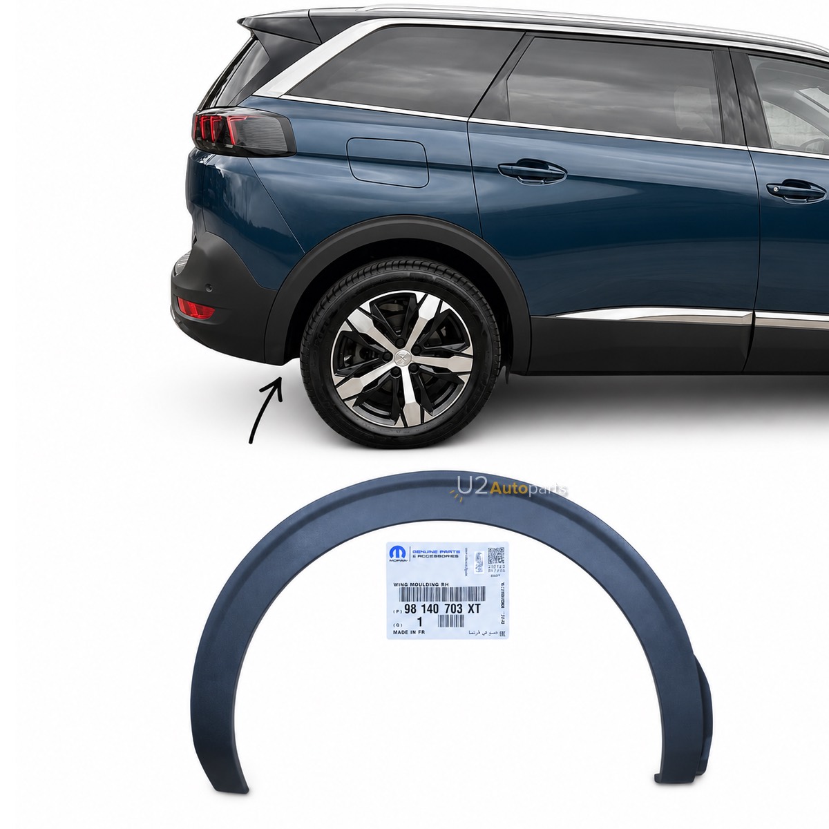 Wing Moulding 98140703XT Peugeot